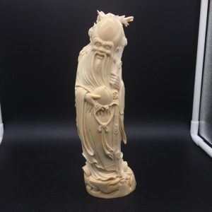 猛犸象牙雕刻寿星公摆件猛犸象牙寿仙雕件