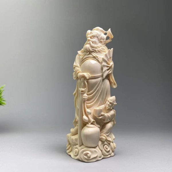 猛犸象牙天师钟馗雕刻摆件